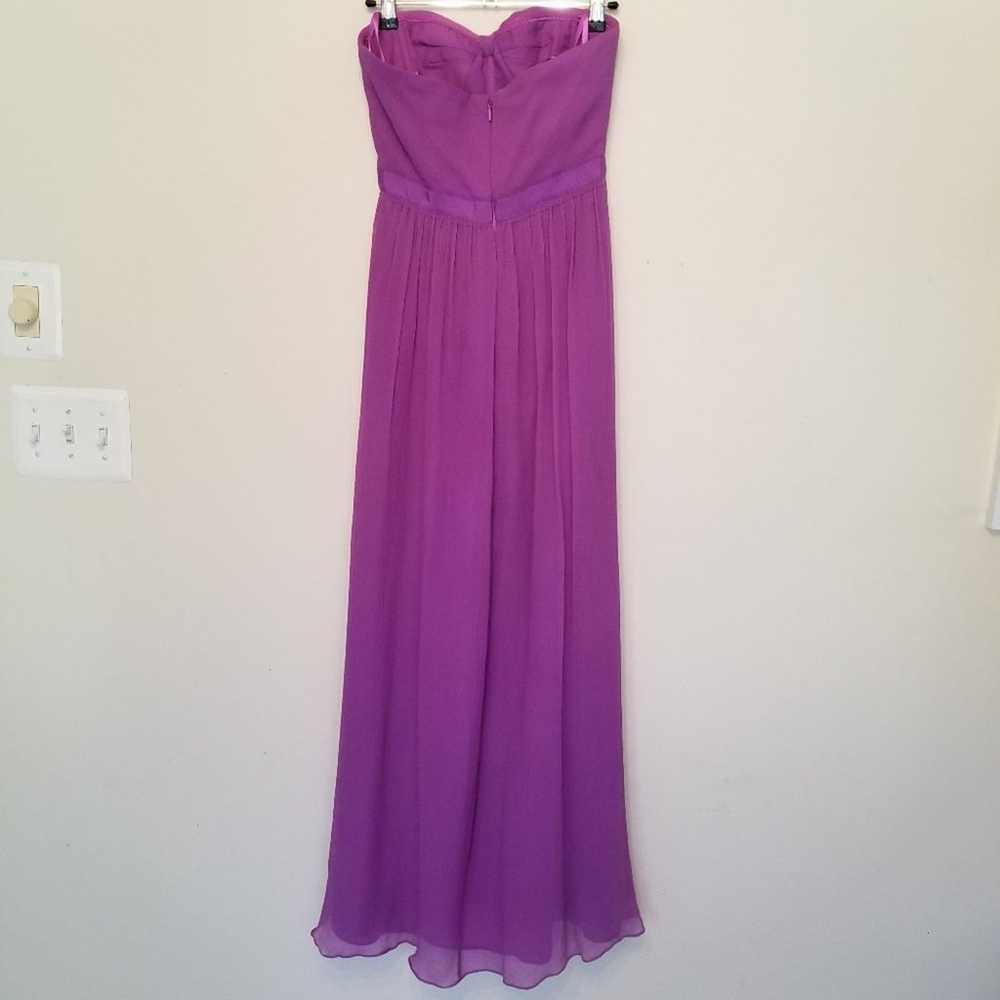BCBGMaxAzria Amber Purple Strapless Maxi Dress Wo… - image 4