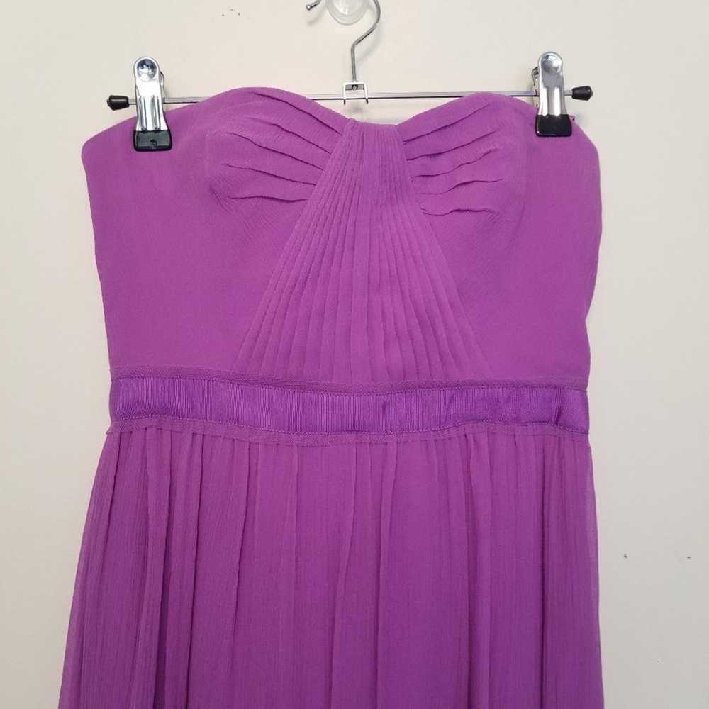 BCBGMaxAzria Amber Purple Strapless Maxi Dress Wo… - image 5