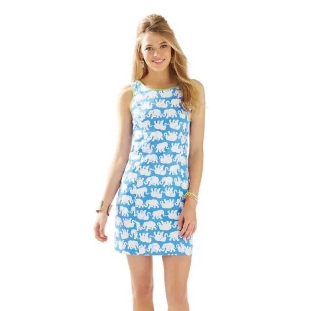 Womens Lilly Pulitzer Tusk in Sun Blue White Elep… - image 1