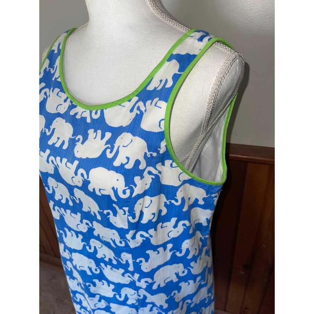 Womens Lilly Pulitzer Tusk in Sun Blue White Elep… - image 3