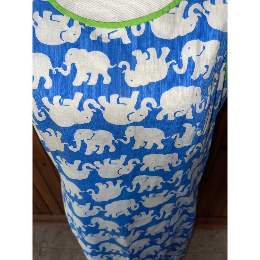 Womens Lilly Pulitzer Tusk in Sun Blue White Elep… - image 4
