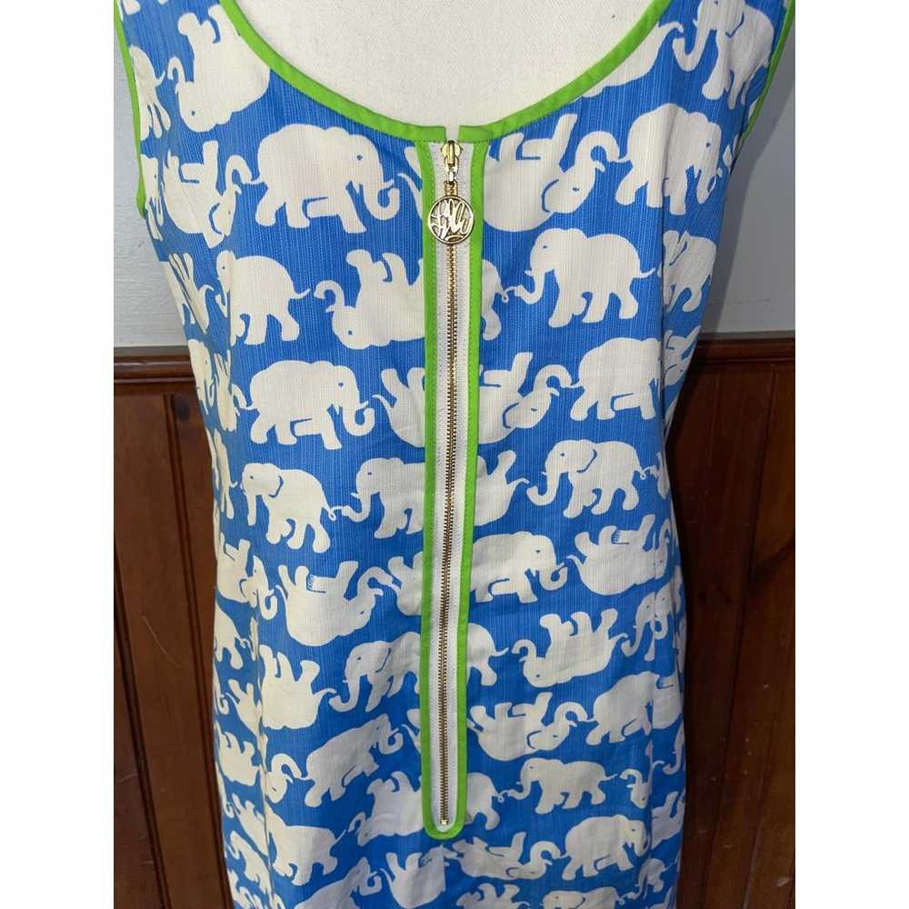 Womens Lilly Pulitzer Tusk in Sun Blue White Elep… - image 5