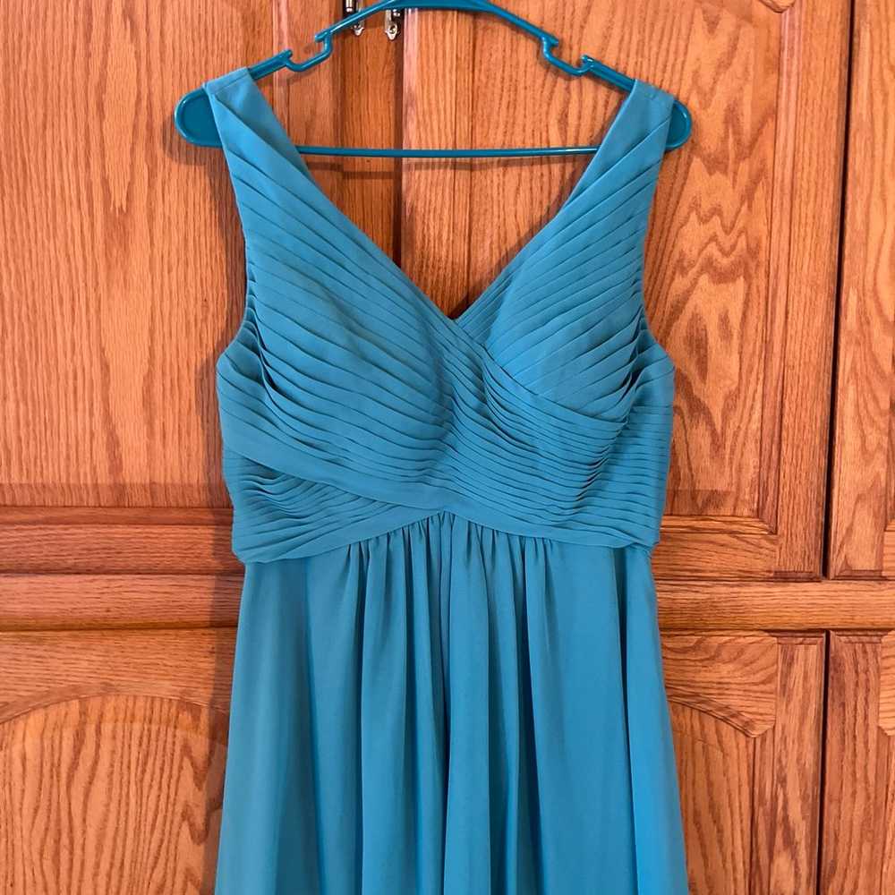 Teal Maxi party dress S - image 2