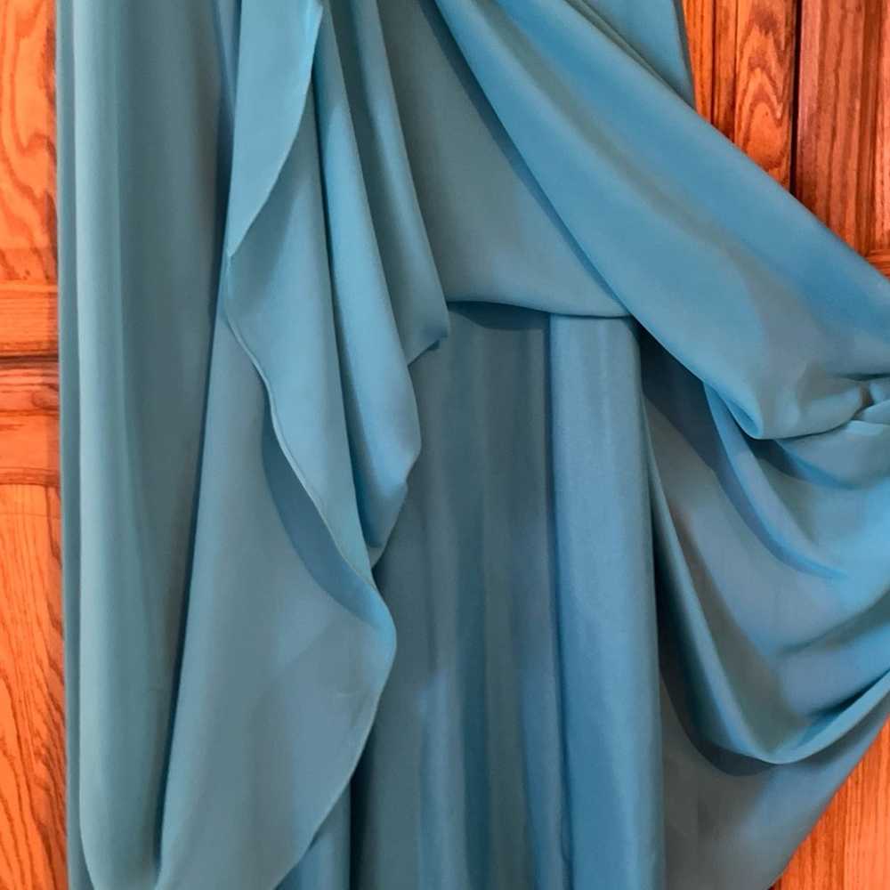 Teal Maxi party dress S - image 3