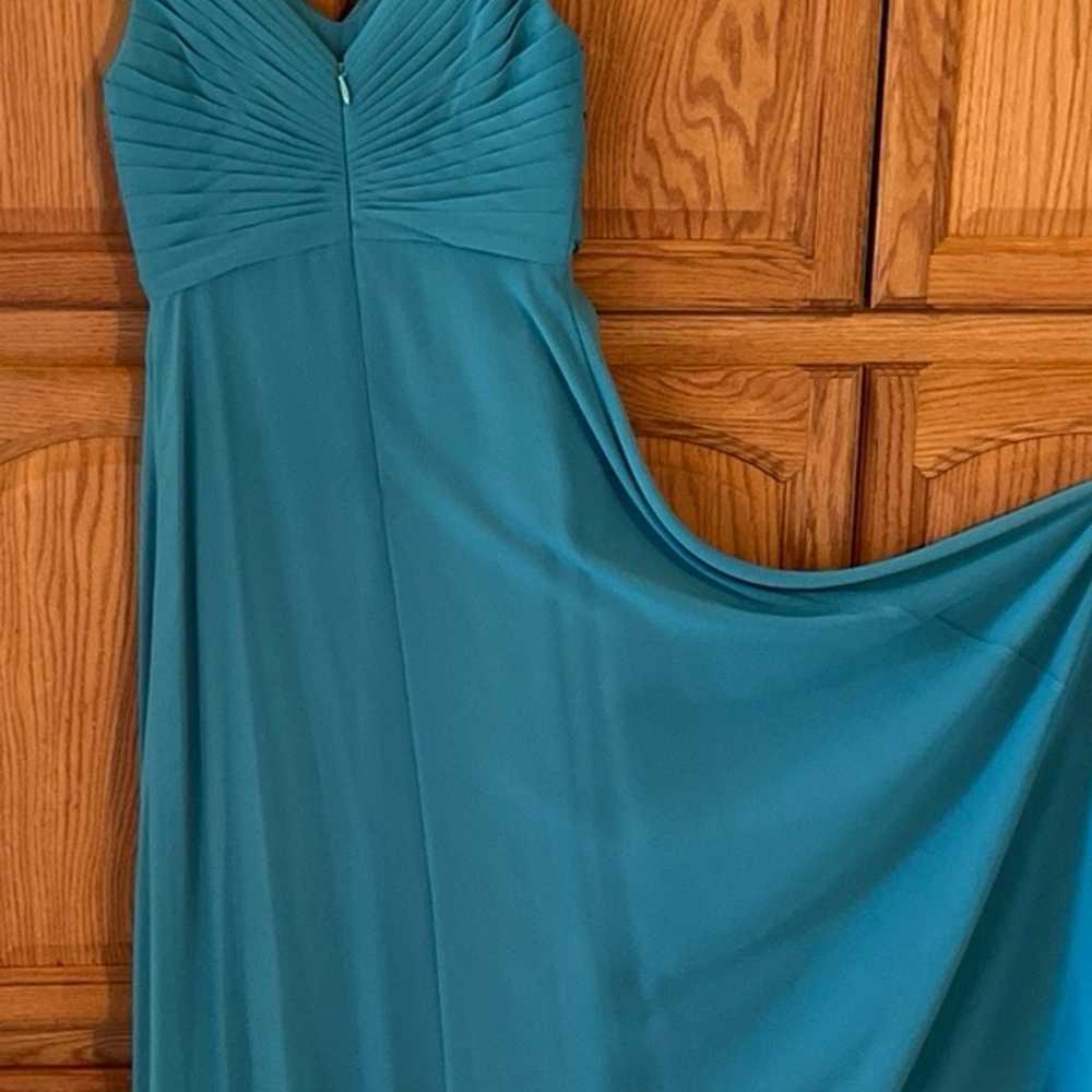 Teal Maxi party dress S - image 4