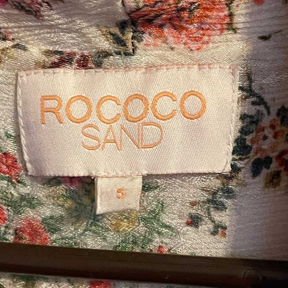 Rococo Sand Wrap Short Dress w/ Flair Sleeves Siz… - image 3