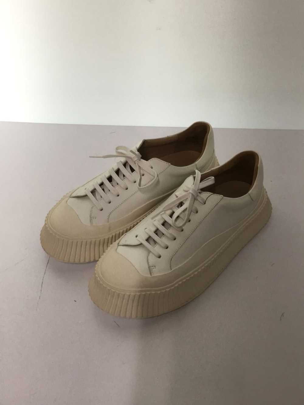 Jil Sander Low Cut Sneakers/41/White/Leather/Ji32… - image 2
