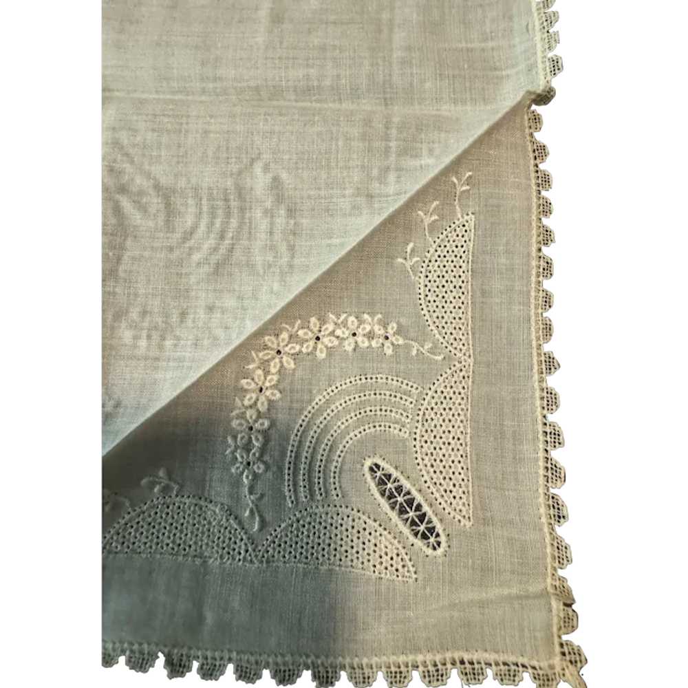 GORGEOUS Rare French Hanky,Original  Lace Handker… - image 1