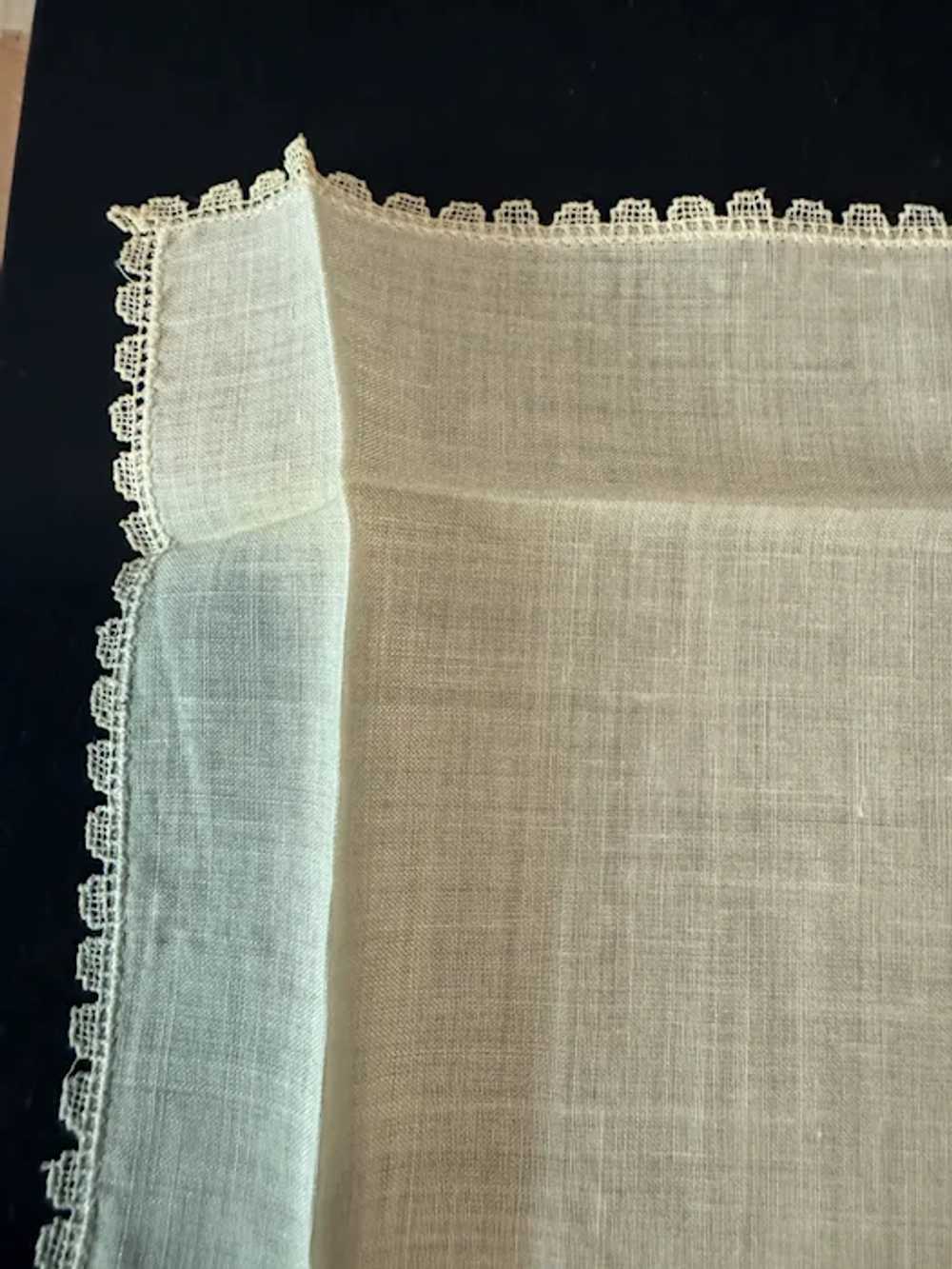 GORGEOUS Rare French Hanky,Original  Lace Handker… - image 7