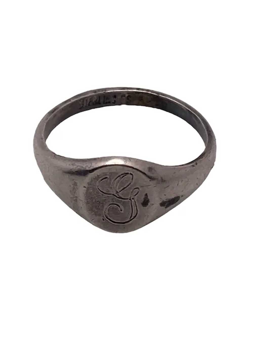 Joseph Esposito Small Sterling Silver Signet Ring - image 4