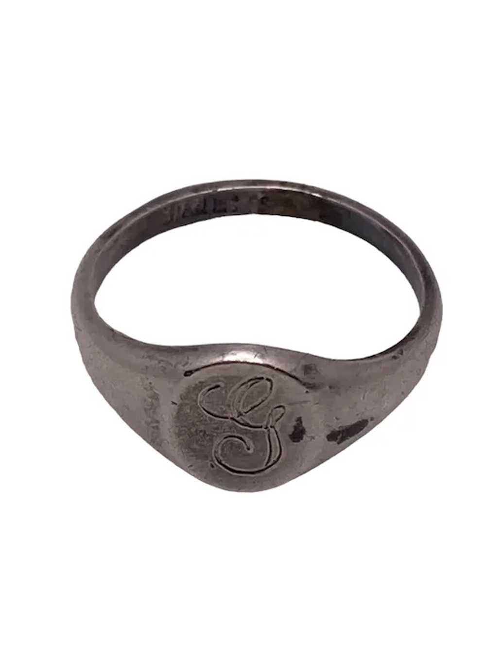 Joseph Esposito Small Sterling Silver Signet Ring - image 6