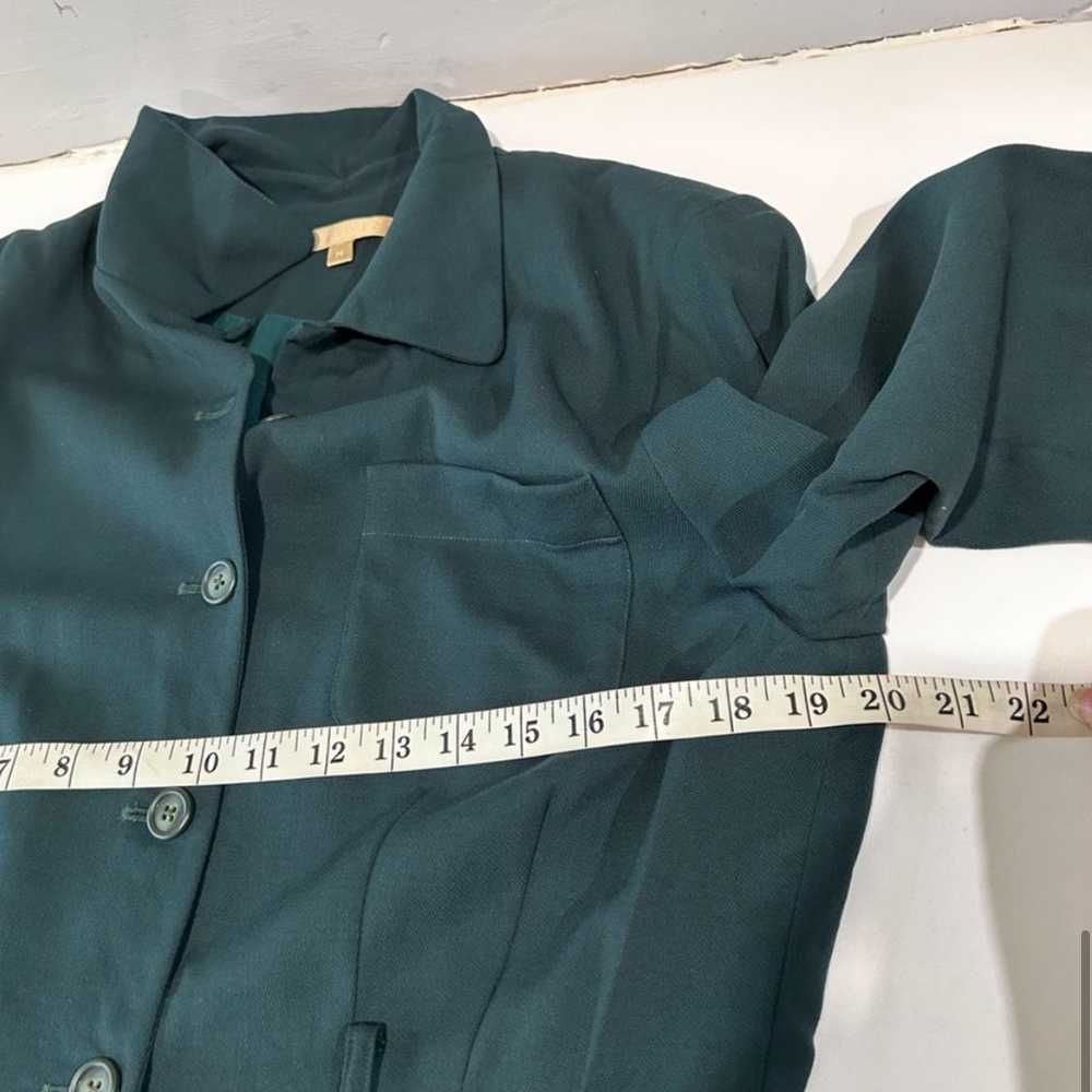 STUDIO 121 button half front long sleeve green 14 - image 8