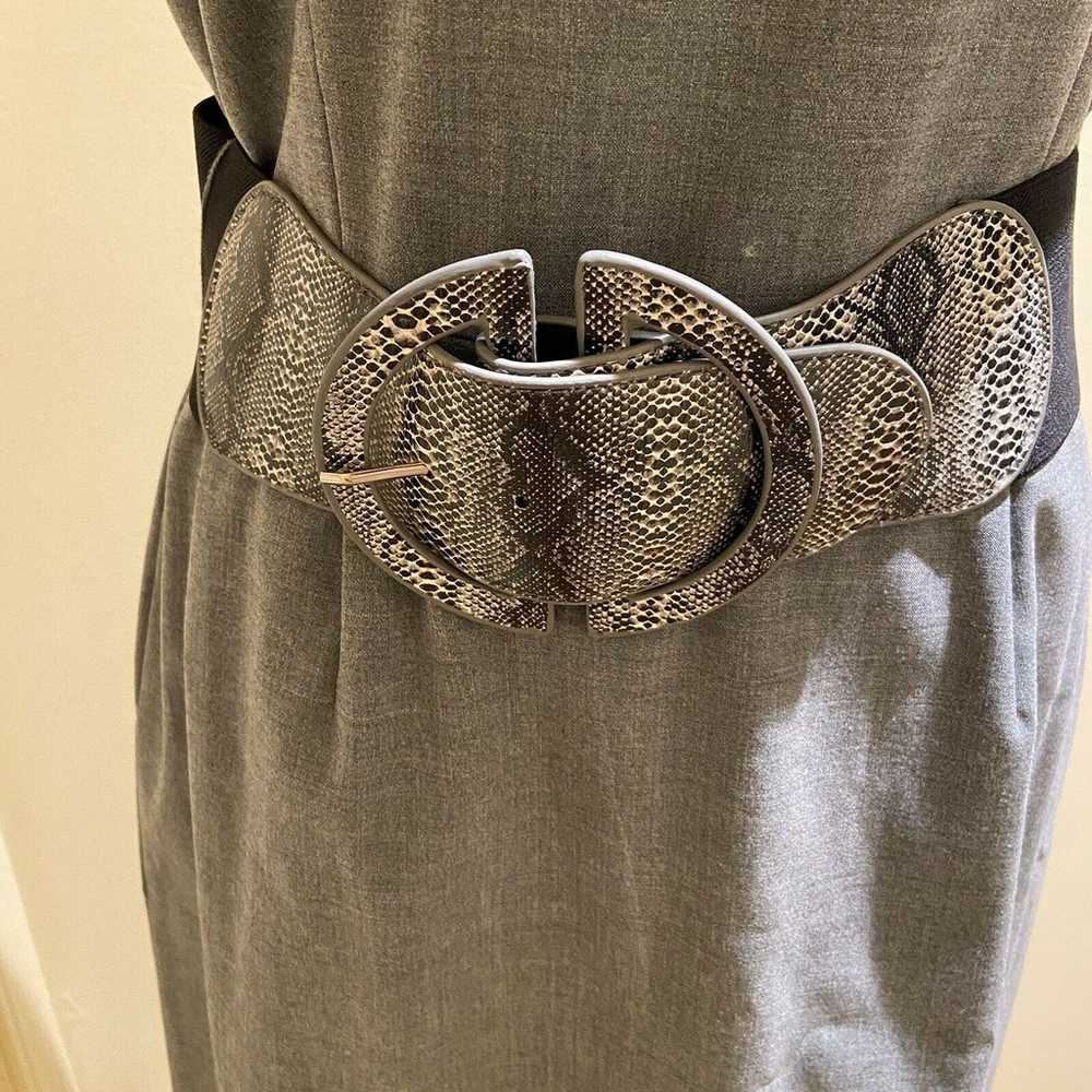Antonio Melani ANIKA Belted Sheath Gray Dress, Sz… - image 4