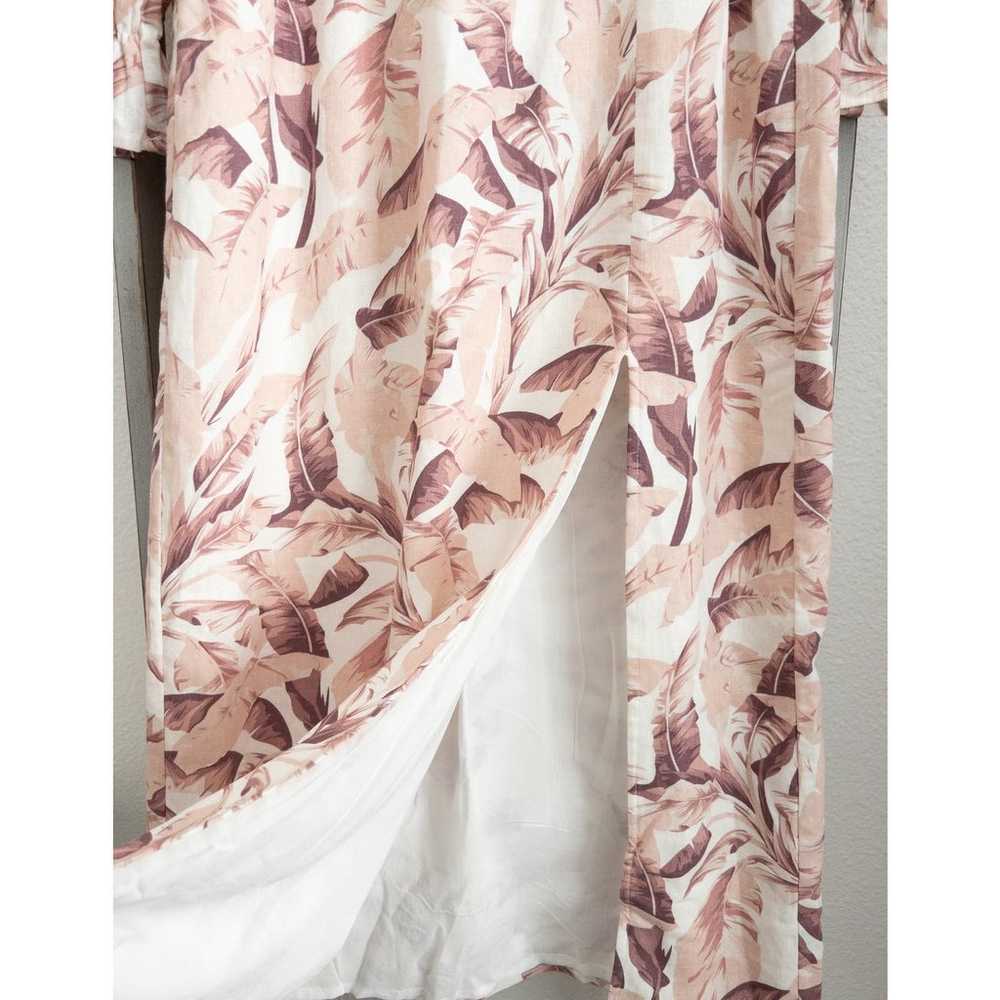 House of Harlow 1960 Linen Palm Print Dress - image 4