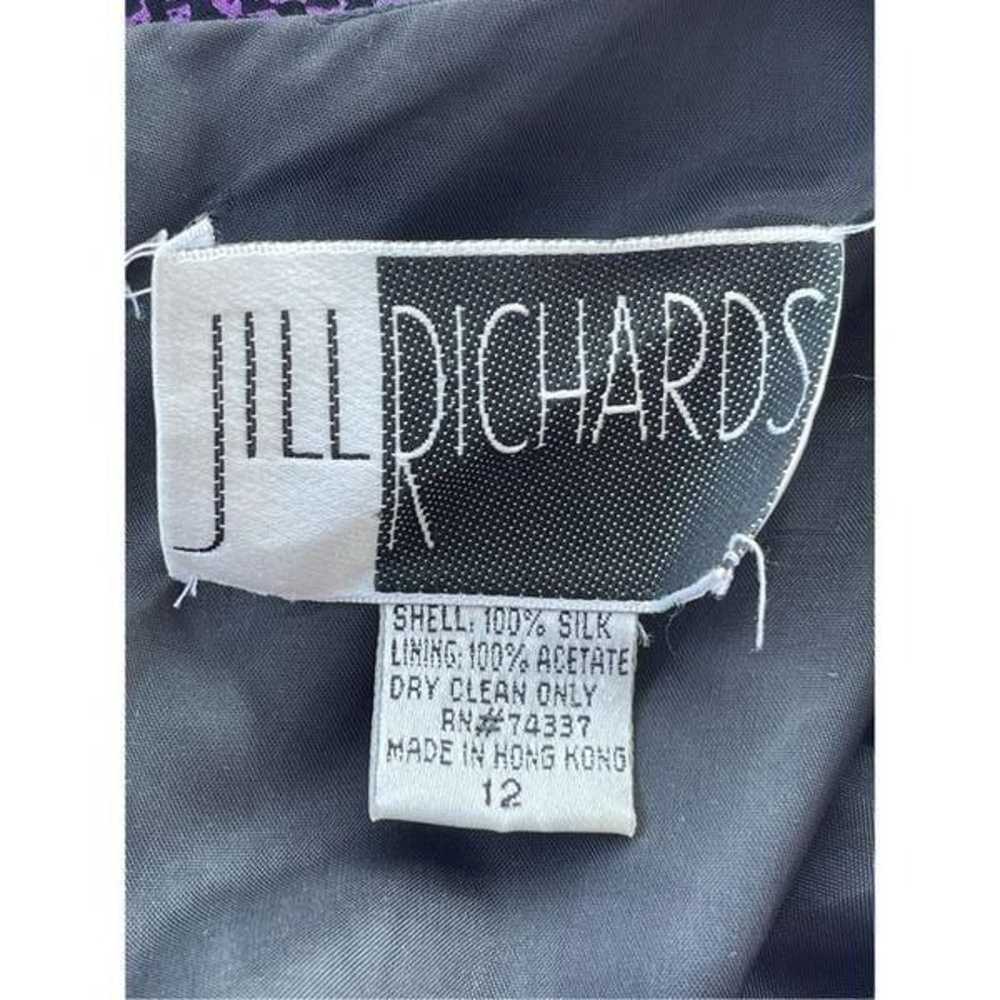 1221 80s 90s Vintage Jill Richards Purple Ruffle … - image 5