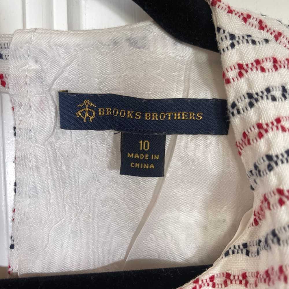 NWOT Brooks Brothers White Shift Dress Nautical R… - image 4