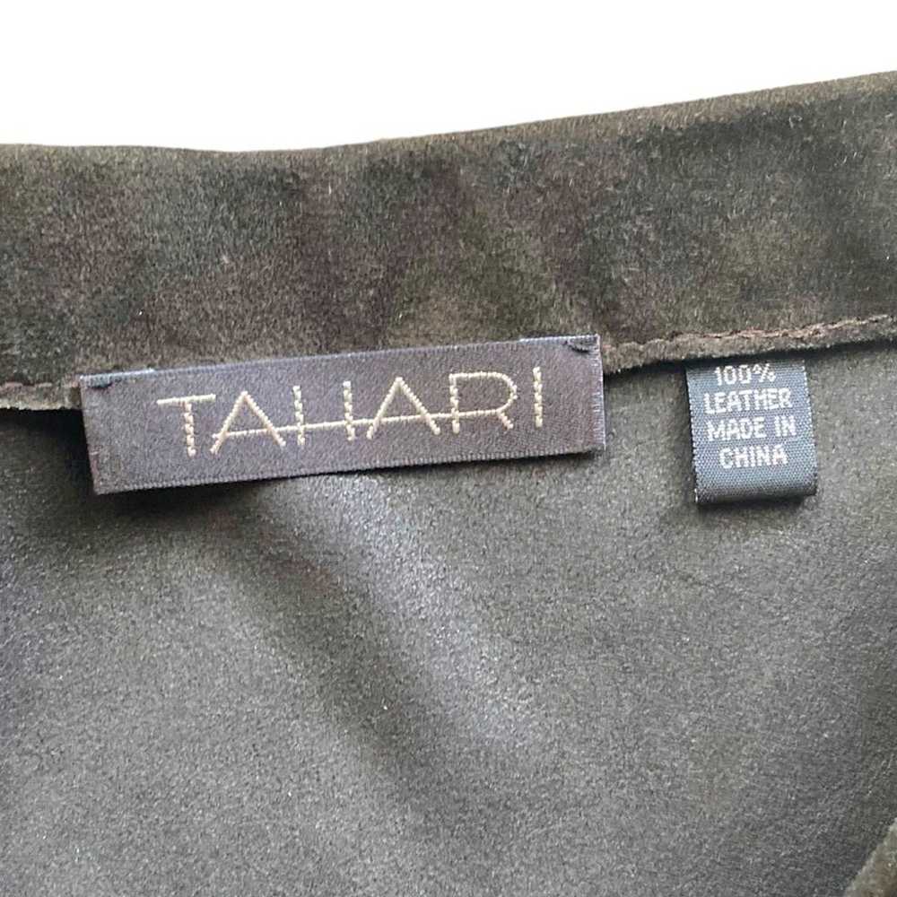 Tahari Dark Brown Soft 100% Leather Strapless Min… - image 2