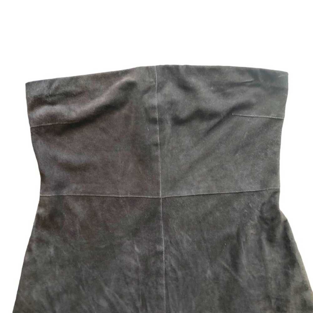 Tahari Dark Brown Soft 100% Leather Strapless Min… - image 3