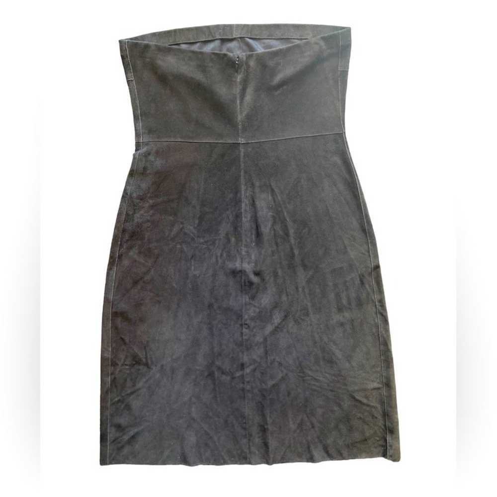 Tahari Dark Brown Soft 100% Leather Strapless Min… - image 4