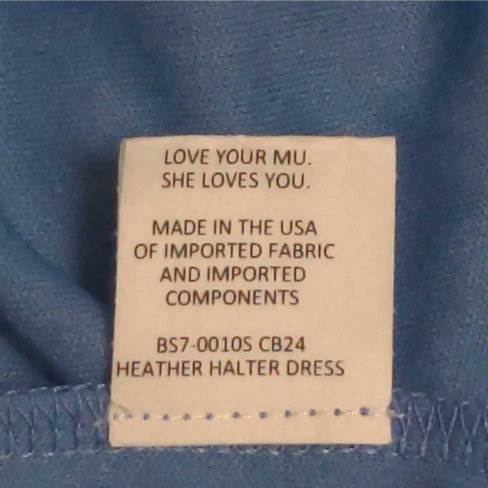 Show Me Your Mumu Heather Halter Dress L Blue Sol… - image 10