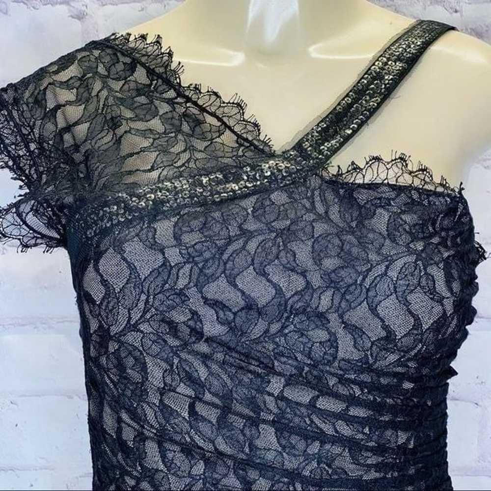 Bcbgmaxazria stunning lace/ Sequins Asymmetrical … - image 3