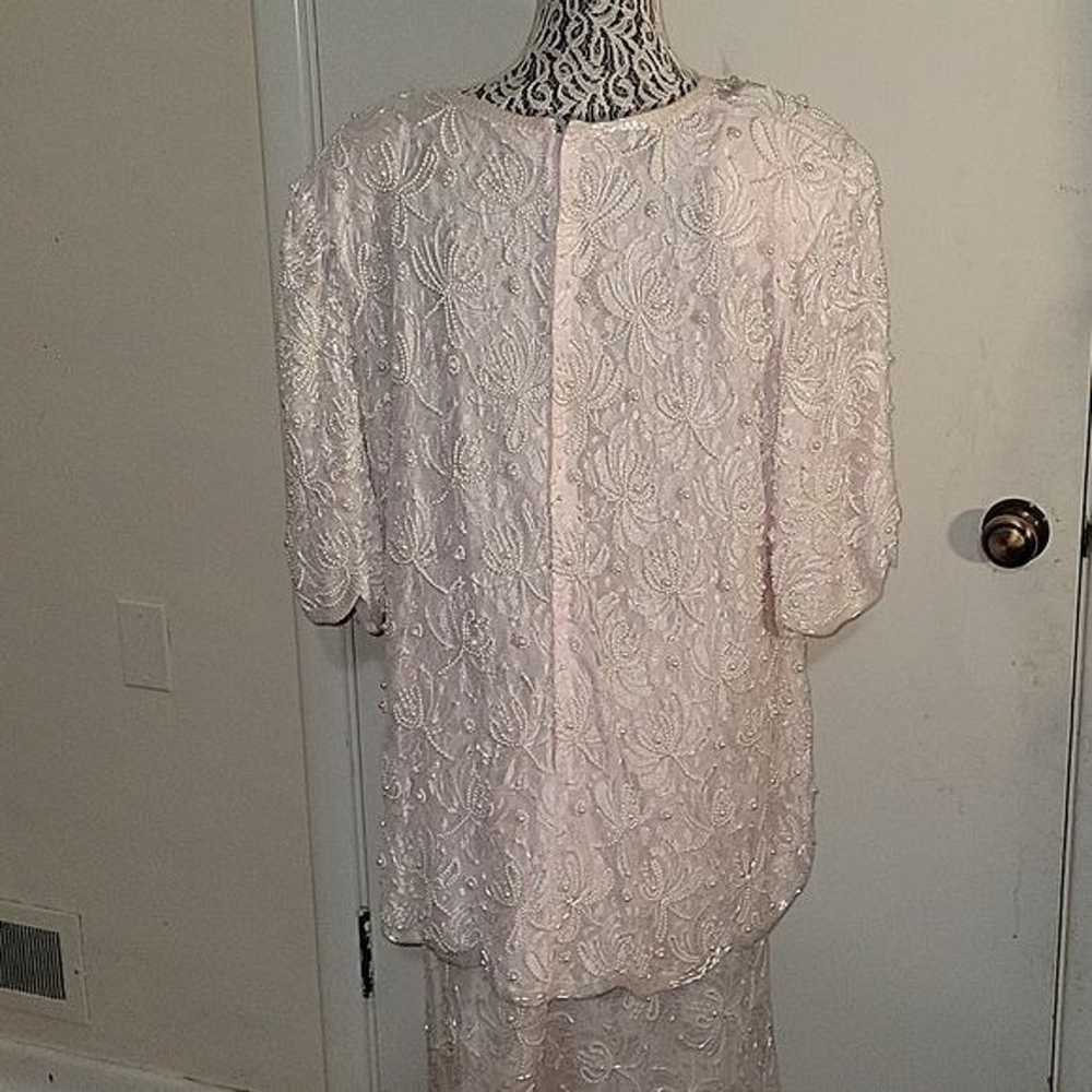 LAWRENCE KAZAR New York Vintage Beaded Long Dress… - image 6