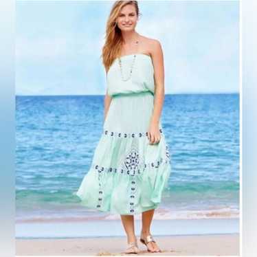 Vineyard Vines Beach Mosaic Embroidered Maxi Dress