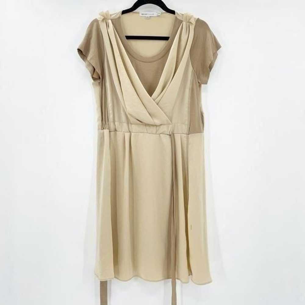 See By Chloe Two Tone Mini Dress Women's Size 6 T… - image 1