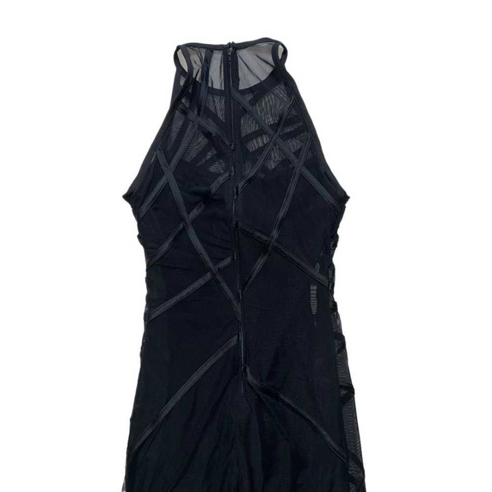 Tadashi Black Mesh Illusion Formal Cocktail Gown … - image 10