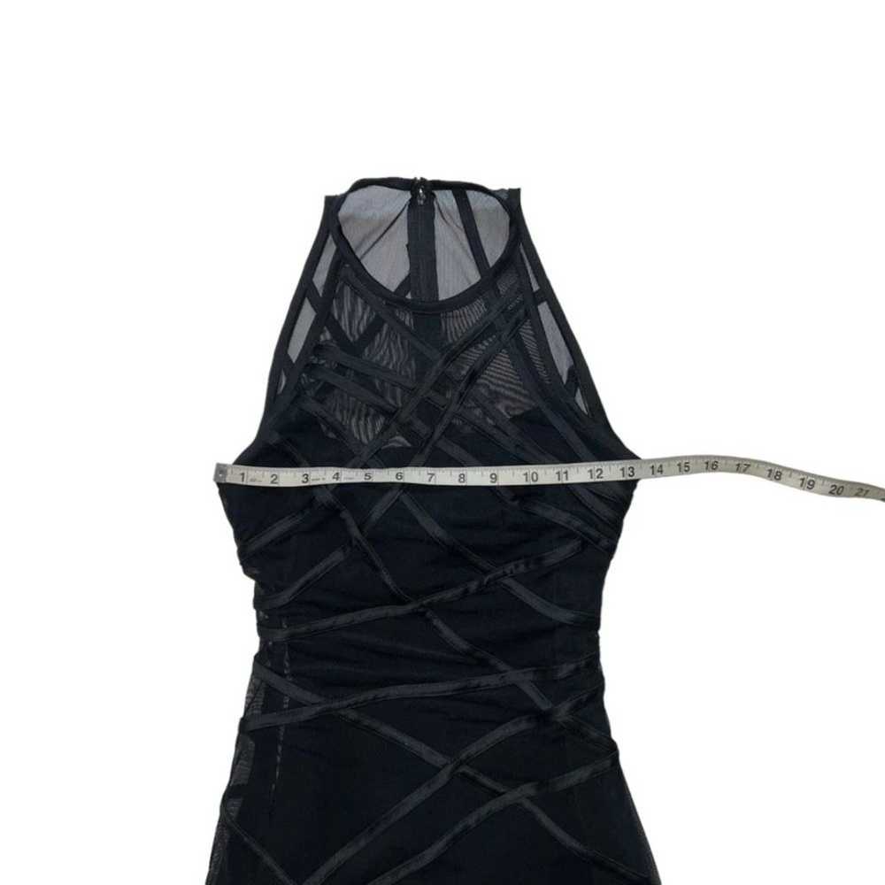 Tadashi Black Mesh Illusion Formal Cocktail Gown … - image 7