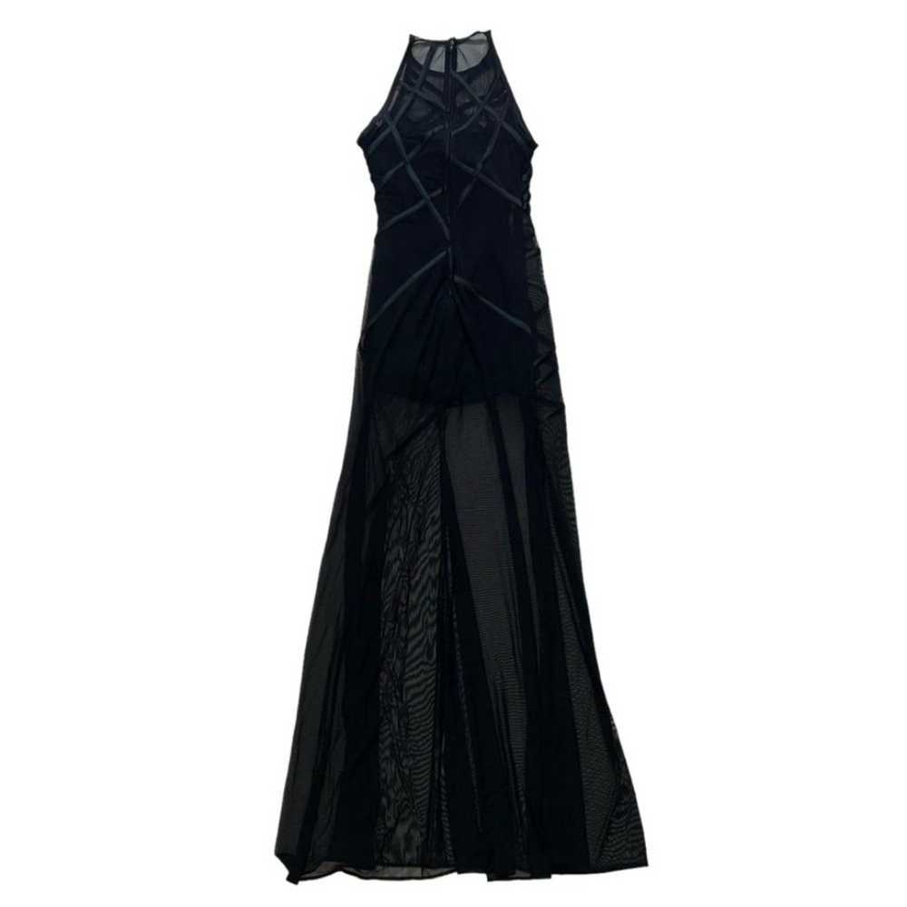 Tadashi Black Mesh Illusion Formal Cocktail Gown … - image 9