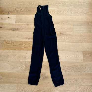 James Perse Cutaway Sleeveless Jumpsuit in Black - image 1
