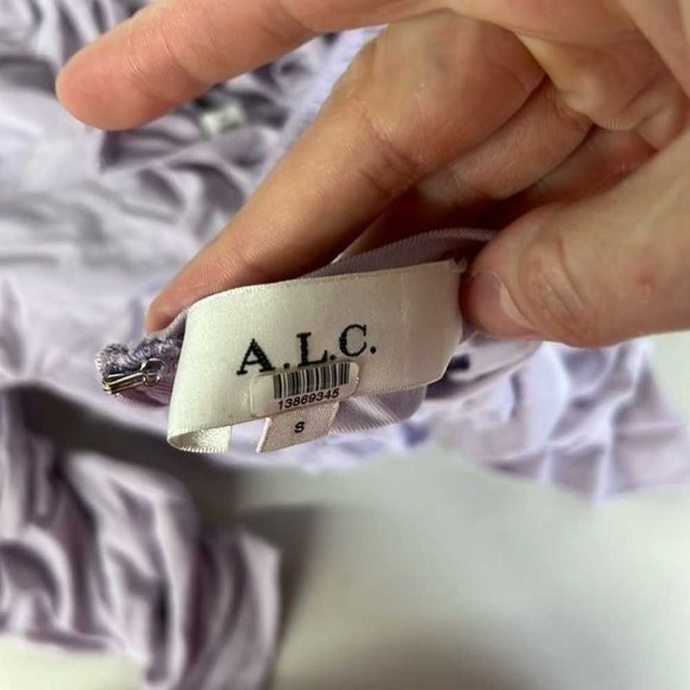 RTR A.L.C.Lilac Ansel Dress MIDI Sz s Long sleeve… - image 4