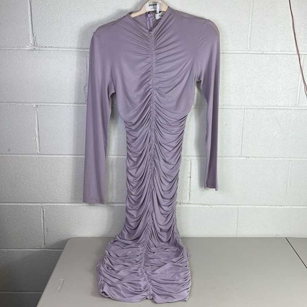 RTR A.L.C.Lilac Ansel Dress MIDI Sz s Long sleeve… - image 5