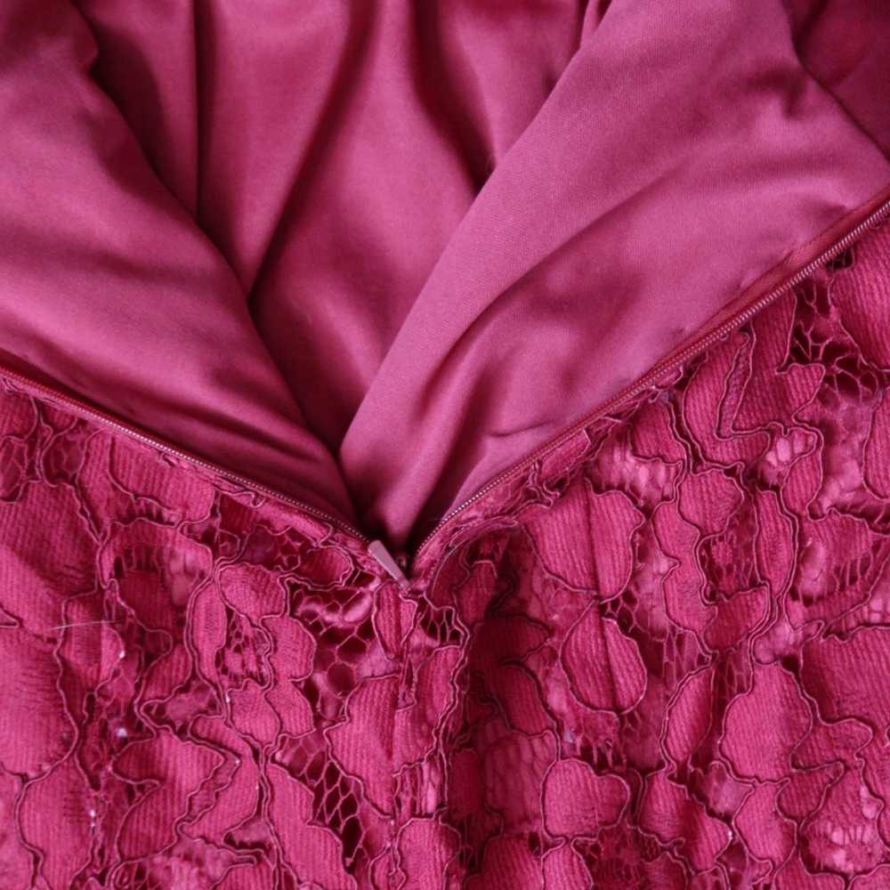 Red Lace Rose Pattern Prom/Wedding/Party Sleevele… - image 12