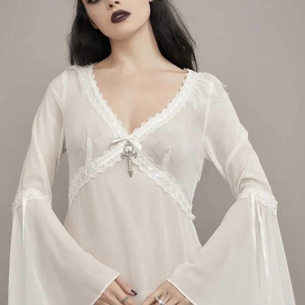 Out of Stock Widow End of Day Chiffon Maxi Dress - image 2