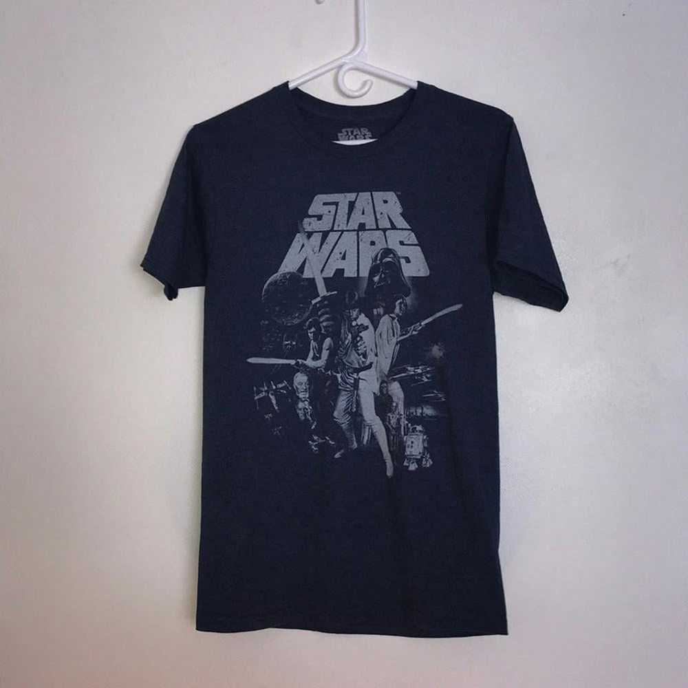 Blue Star Wars T-shirt. Original movie print. - image 1