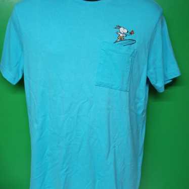 Snoopy surfing t-shirt size small like new - image 1