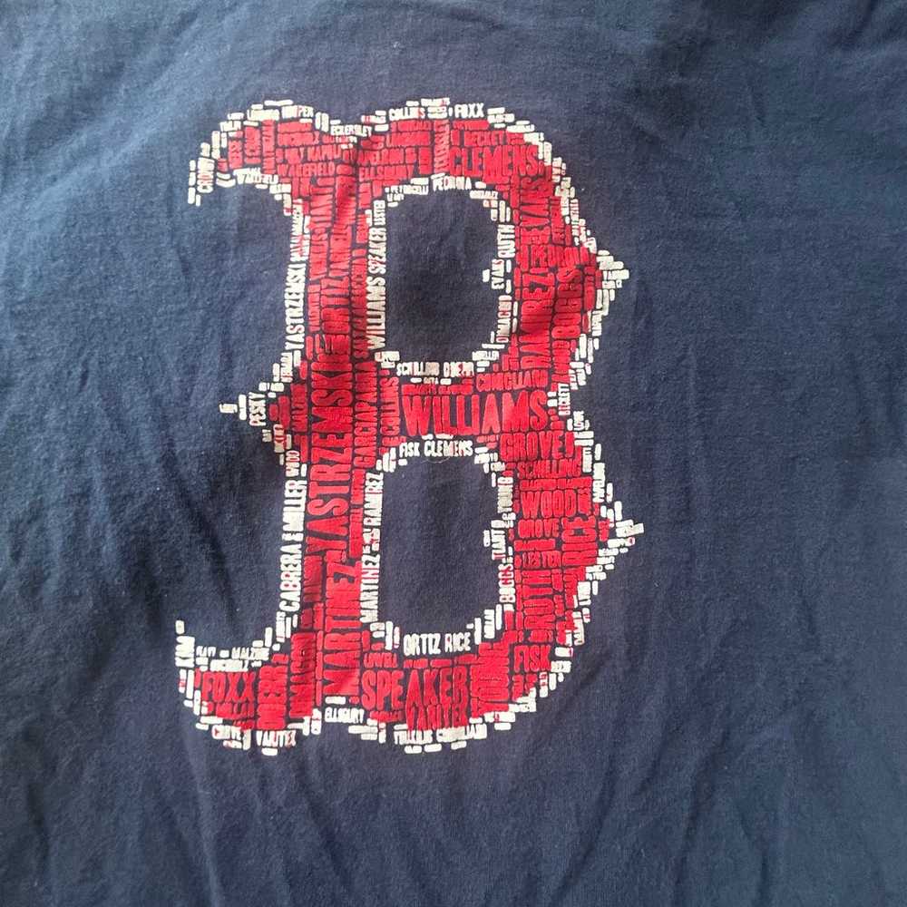 Boston Redsox with star players names in "B" T Sh… - image 2