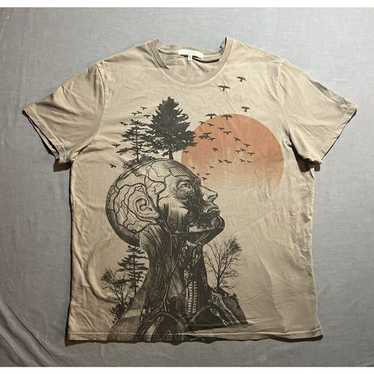 The Human Tree ALAN Hangover Movie Shirt Brown XL… - image 1