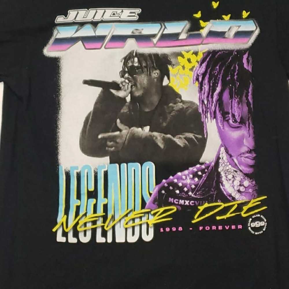 Juice Wrld T-shirt Mens Small Black "Legends Neve… - image 2