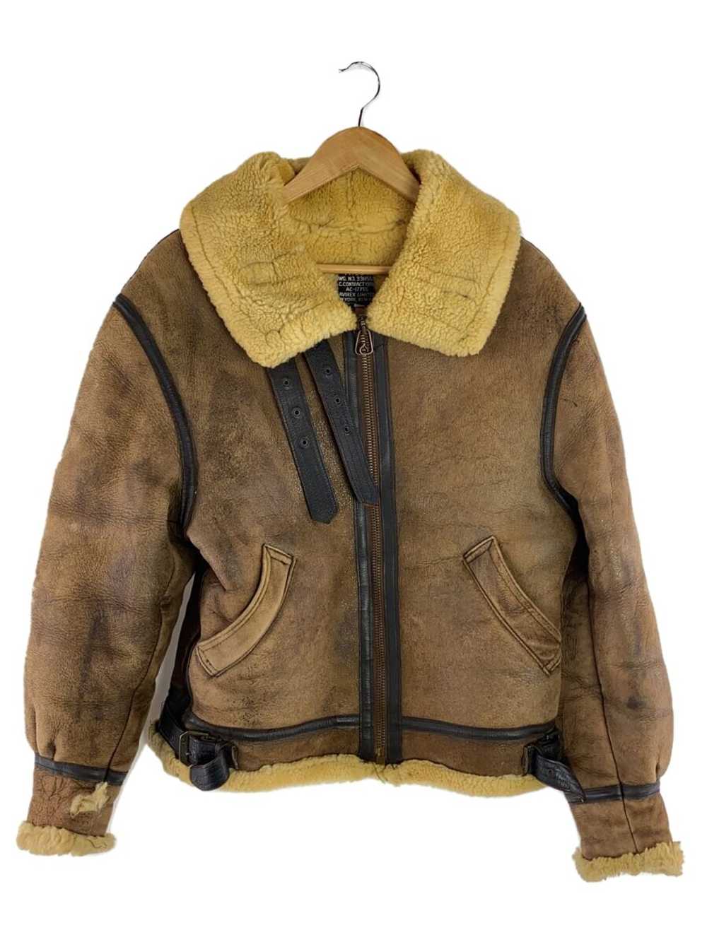 Used AVIREX Jacket/38/Sheep Leather/Brown/Plain/B… - image 1