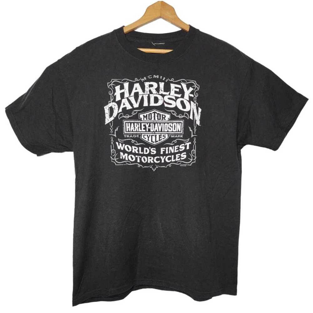 Harley Davidson Graphic T Shirt - Men's Large - P… - image 2