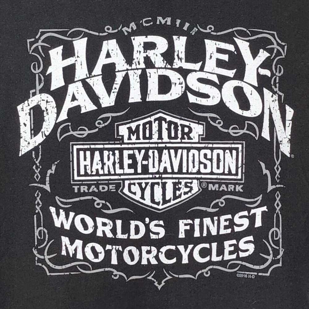 Harley Davidson Graphic T Shirt - Men's Large - P… - image 4