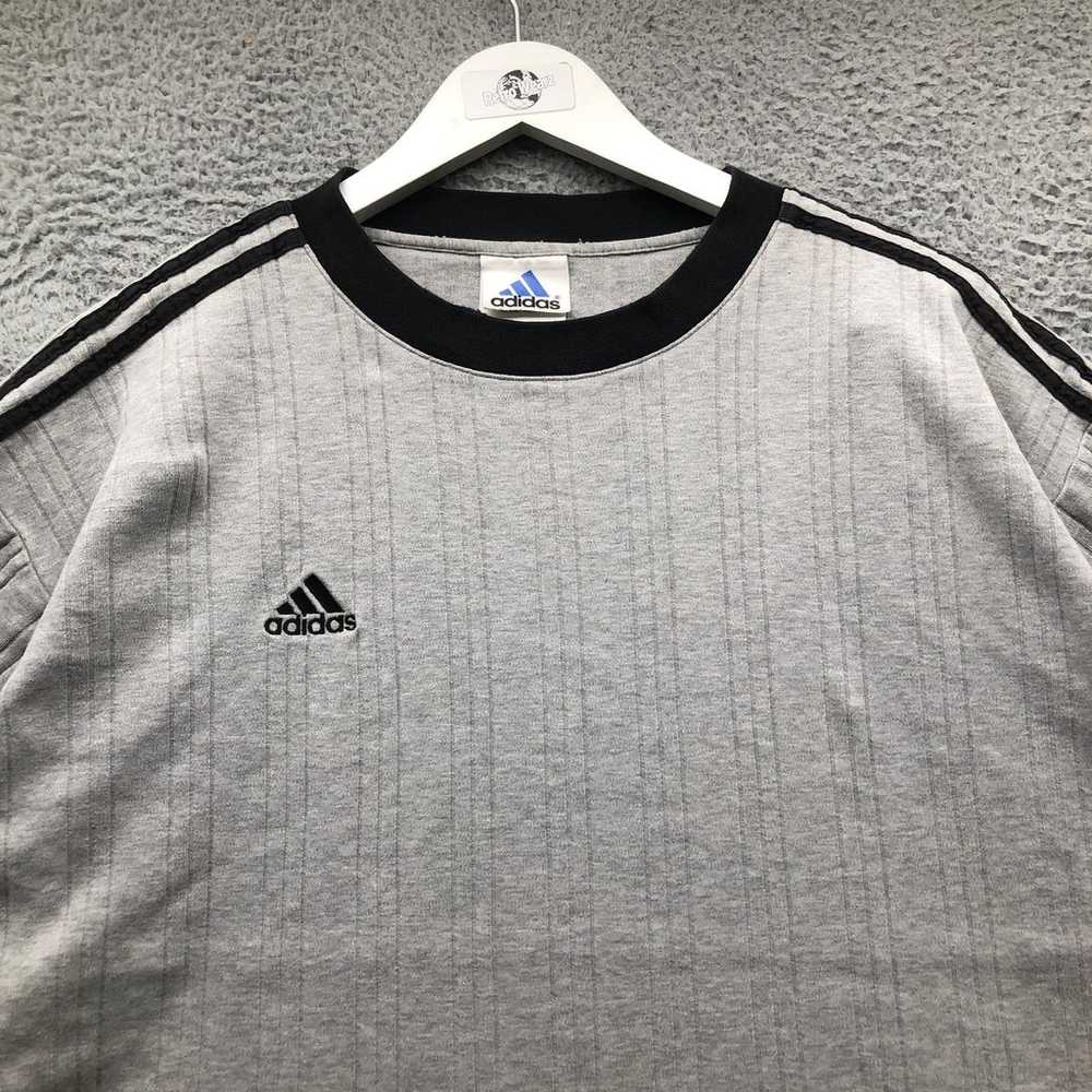 Vintage Adidas T-Shirt Men 2XL Short Sleeve Ringe… - image 6