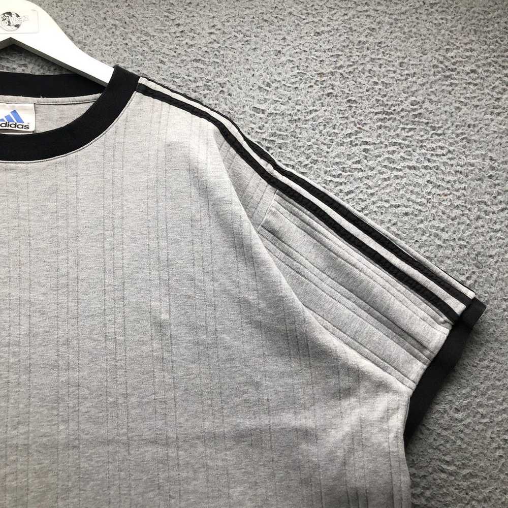 Vintage Adidas T-Shirt Men 2XL Short Sleeve Ringe… - image 7
