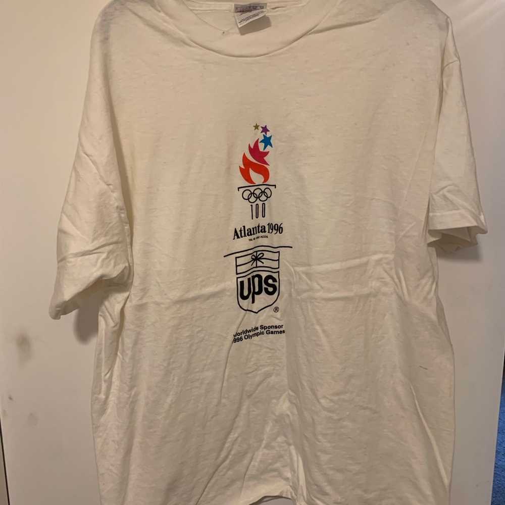 Vintage Atlanta Olympics Hanes Shirt Size XL Atla… - image 1