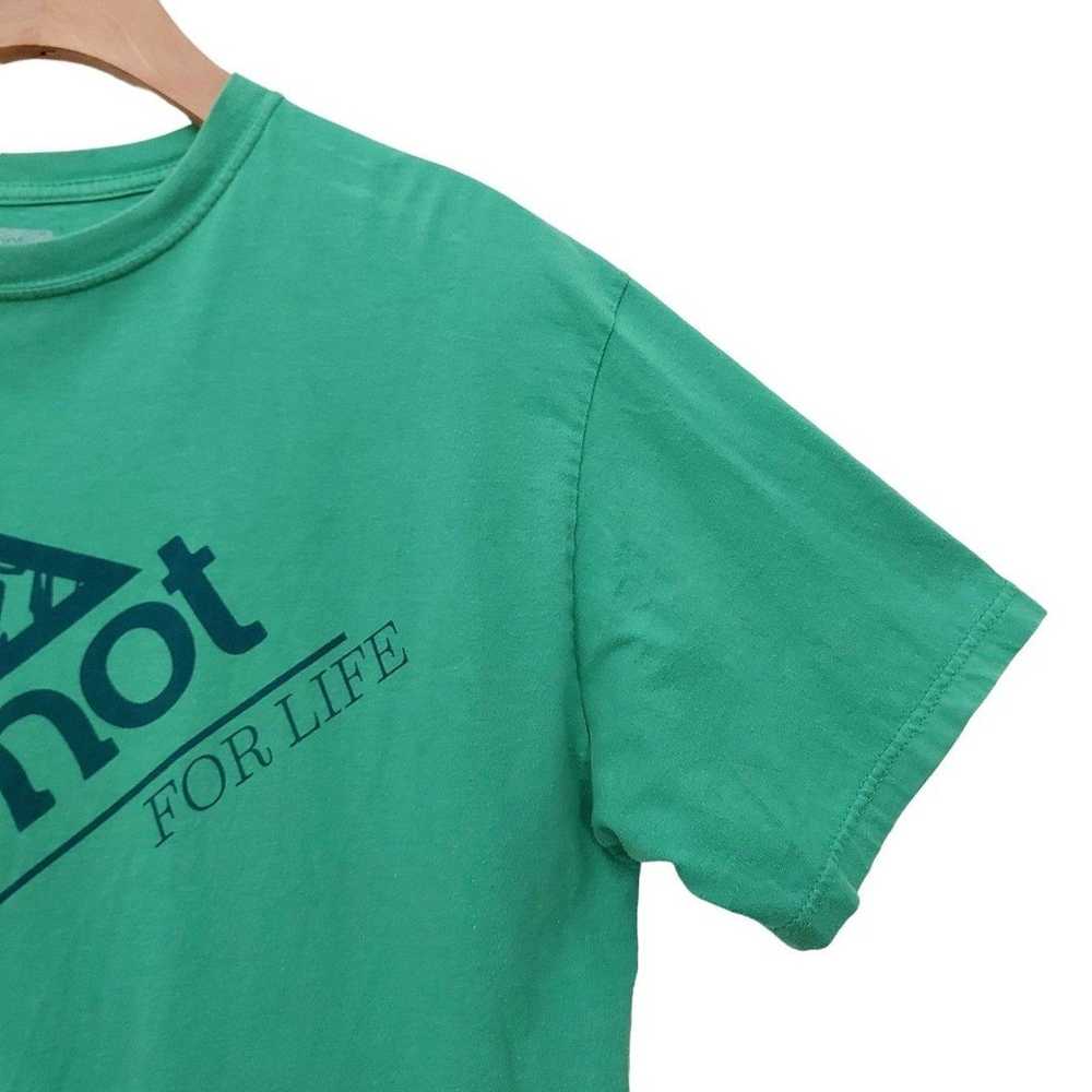 Marmot T-Shirt Mens Large Green Crew Neck Short S… - image 3