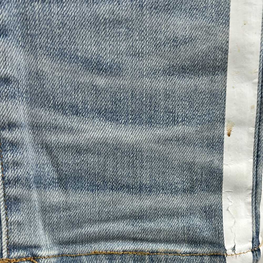 Amiri Amiri Blue Distressed Side Stripe Jeans - image 9