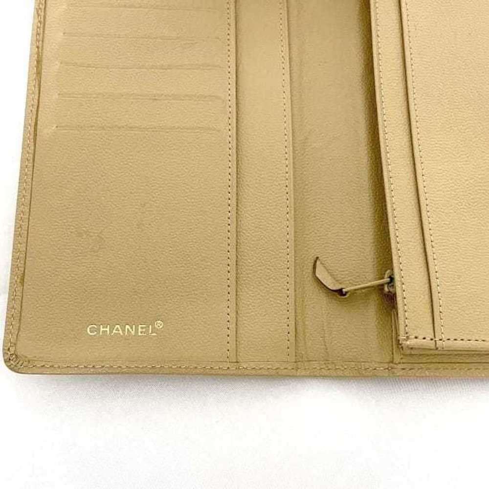 Chanel Chanel Bi-fold Long Wallet Beige Coco Mark… - image 7
